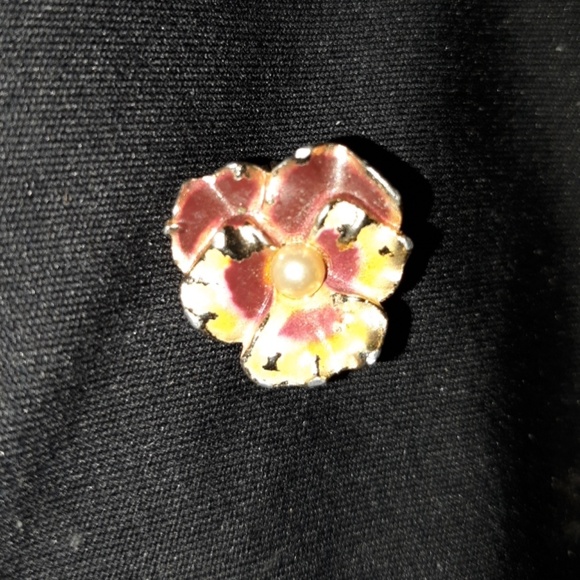 1940's 18k gold brooch with pearl - Picture 1 of 3